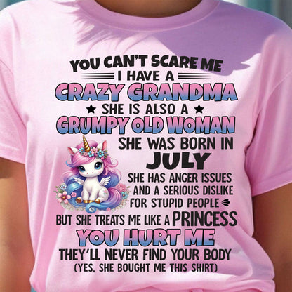 JULY - YOU CAN'T SCARE ME - GIFT FROM GRANDMA - LUNA07 (SKU09-106-07)