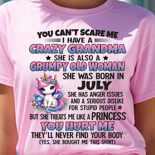 JULY - YOU CAN'T SCARE ME - GIFT FROM GRANDMA - LUNA07 (SKU09-106-07)