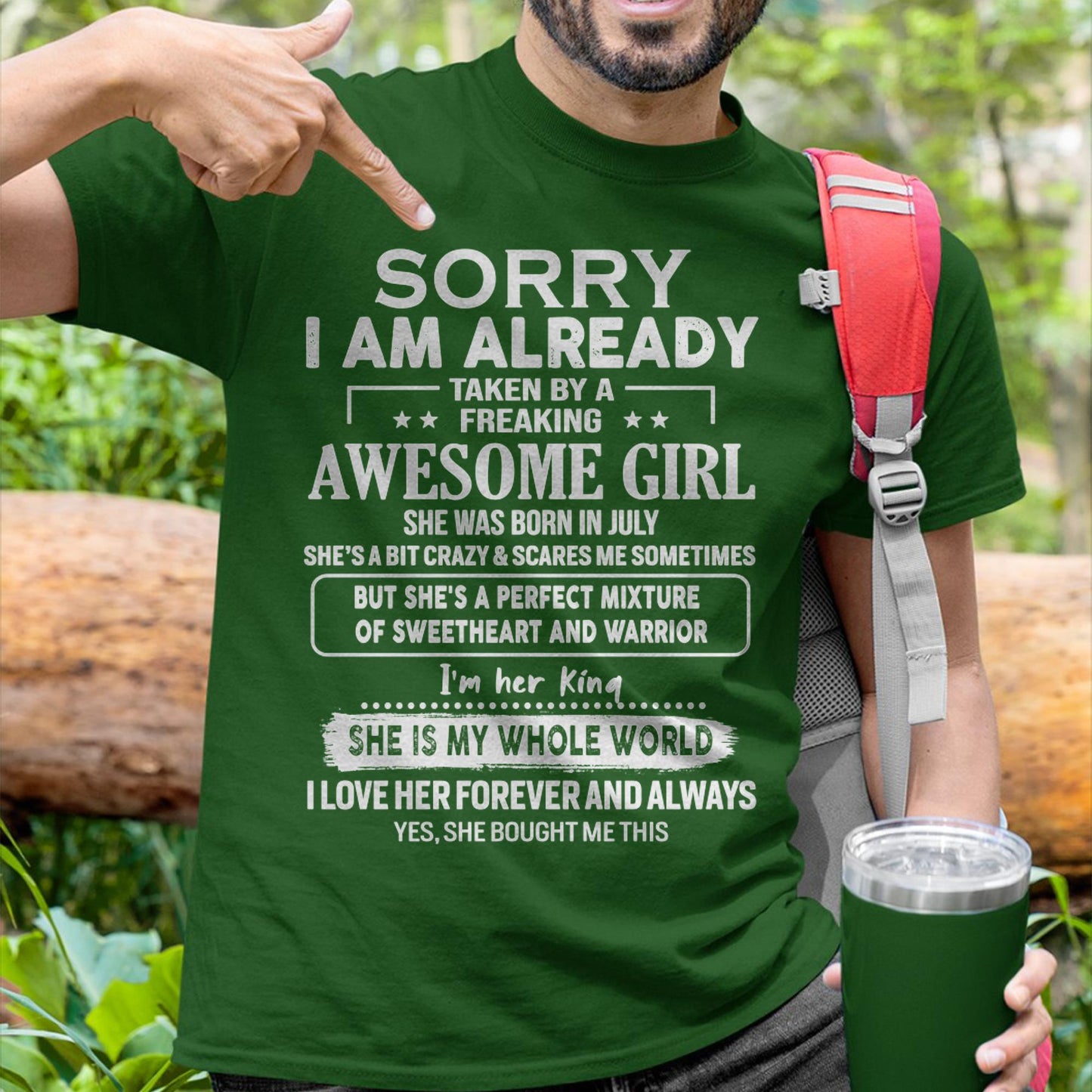 July - Awesome Girl - Perfect Gift For Your Boyfriend, Husband From Wife - LUNA07 (SKU04-86MT-07)