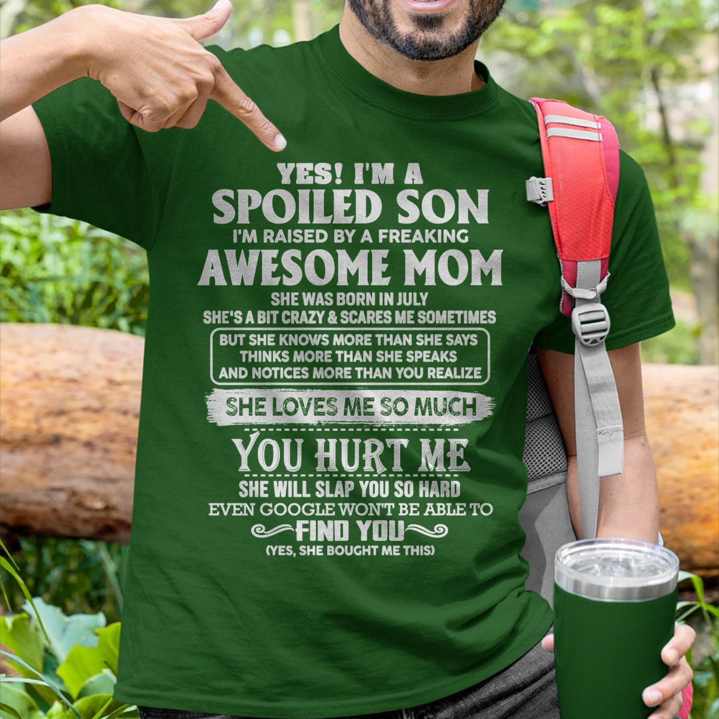 July - Awesome Mom - Perfect Gift For Your Son From Mom - LUNA07 (SKU05-47-07)