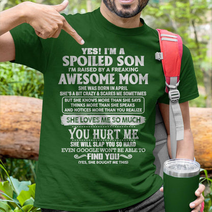 April - Awesome Mom - Perfect Gift For Spoiled Son From Mom - LUNA04 (SKU05-47-04)