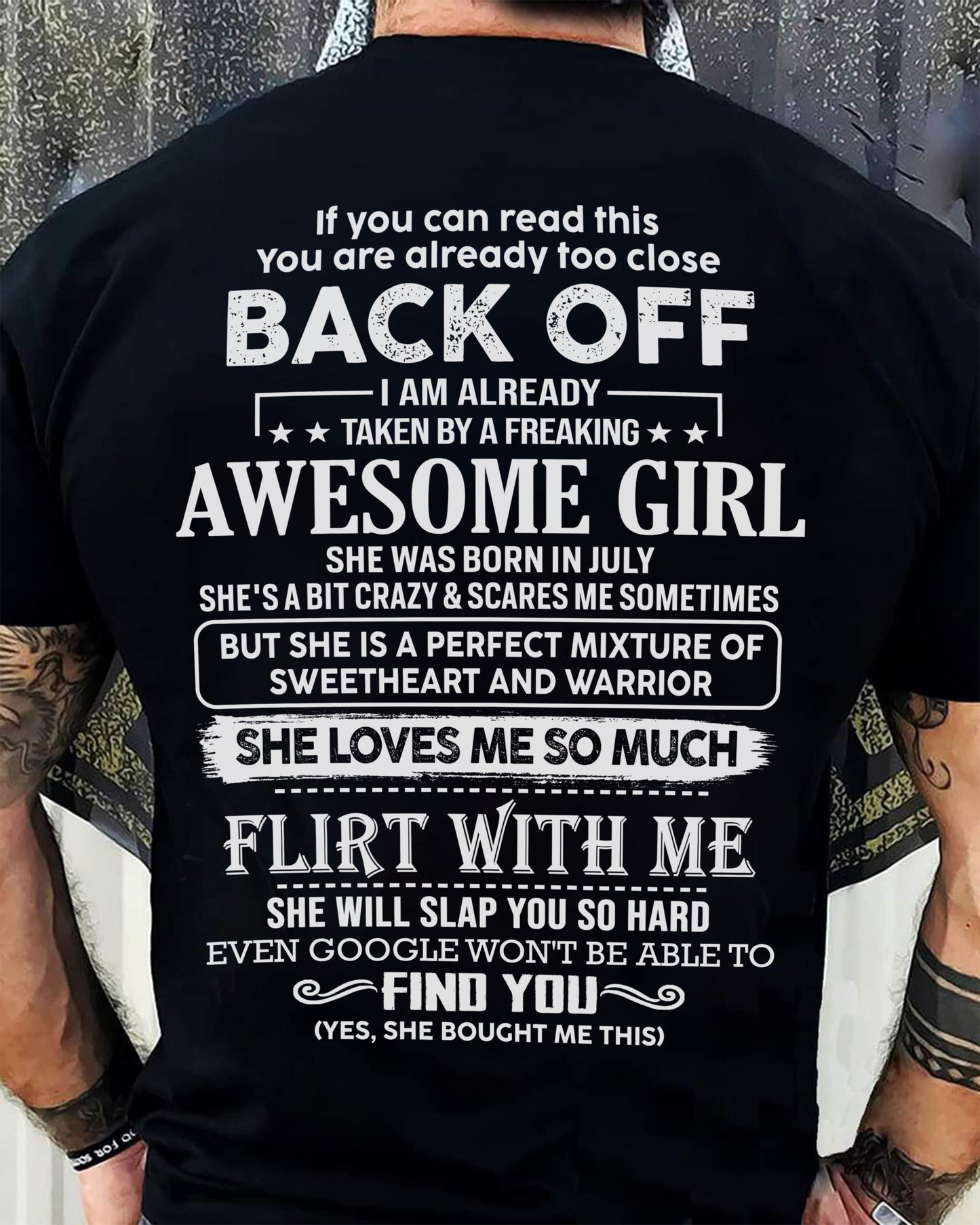 July – Awesome Girlfriend Born In July – Special gift for your Boyfriend – From Wife LUNA07 (SKU06-25-07)