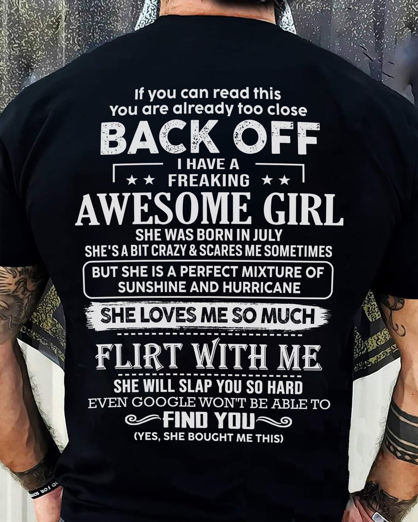 July – Awesome Girlfriend Born In July – Special gift for your Boyfriend – From Wife LUNA07 (SKU06-17-07)