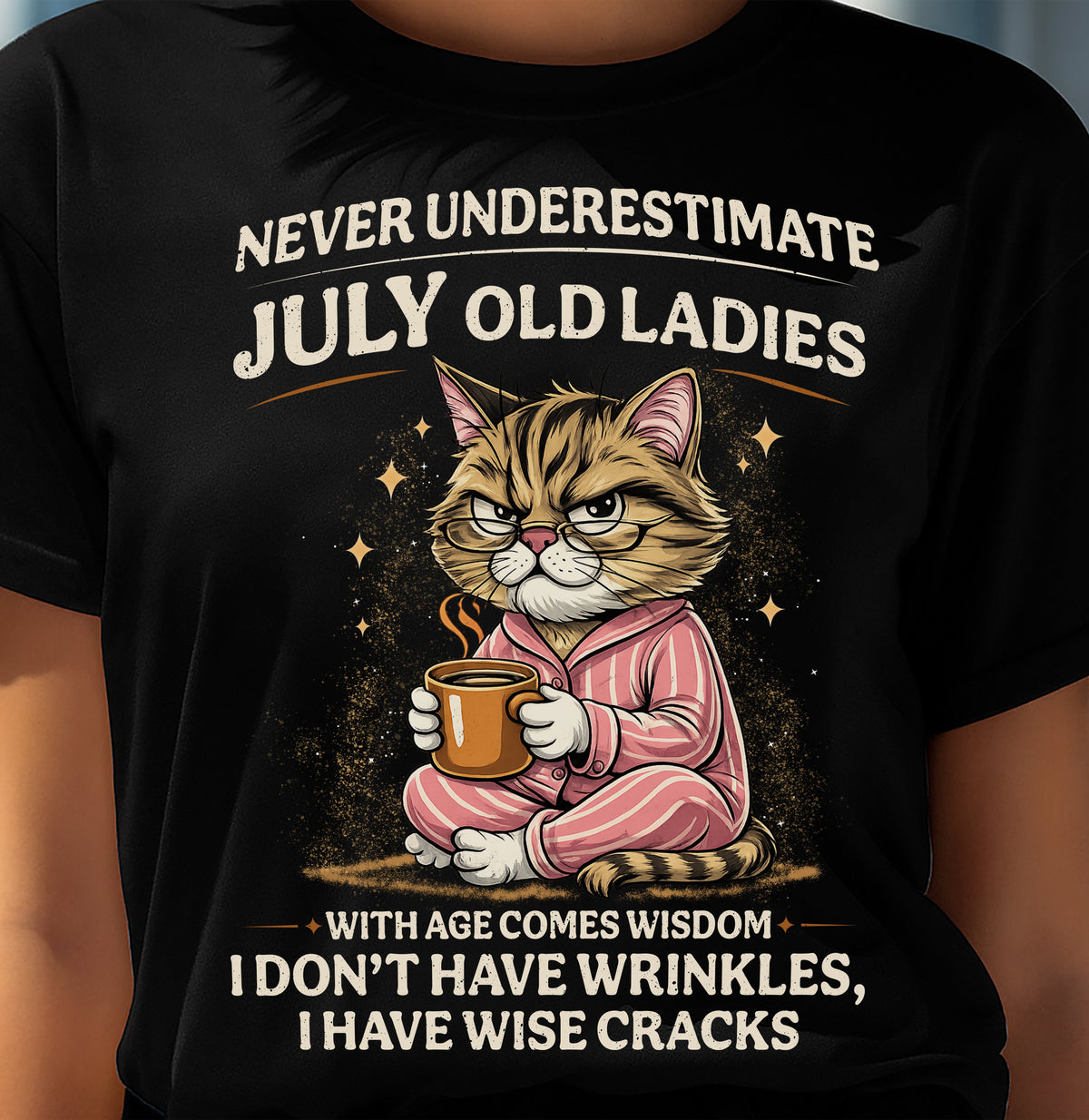 JULY SHIRT, With age comes wisdom - FMA LUNA07 (SKU2604-99-07)