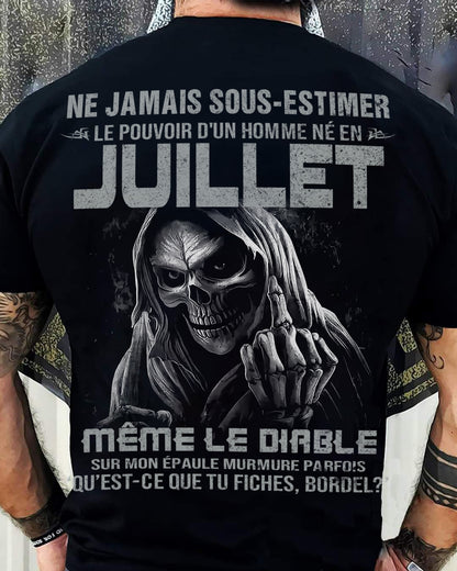 NE JAMAIS SOUS-ESTIMER LE POUVOIR D'UN HOMME NÉ EN JUILLET Fr07 male (SKU08-61-07)