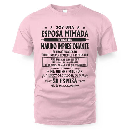 Agosto – Esposo increíble nacido en agosto – Regalo especial para tu esposa – LUNA08 (SKU03-11-08)