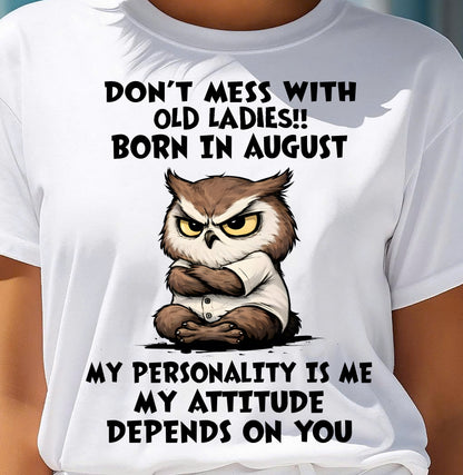 SEPTEMBER SHIRT, MY ATTITUDE DEPENDS ON YOU - FMA LUNA09 (SKU2604-58-09)