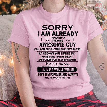 Awesome Guy - Perfect gift for your girlfriend or wife from husband - LUNA00 (SKUT08-11-00)