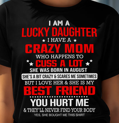 AUGLUNAT - I'M A LUCKY DAUGHTER - PERFECT GIFT FOR YOUR DAUGHTER - GIFT FROM MOM - SNOW08 (SKU12-241-08)