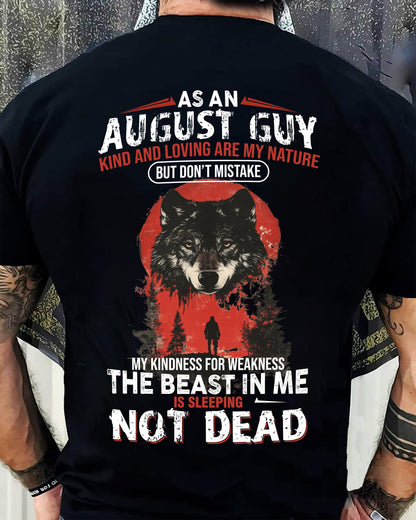 AUGLUNAT - KIND AND LOVING ARE MY NATURE - BIRTHDAY T-SHIRT FOR MEN - EBIL08 (SKU26T-01-17-08)