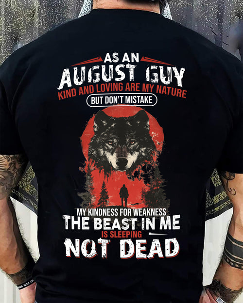 AUGLUNAT - KIND AND LOVING ARE MY NATURE - BIRTHDAY T-SHIRT FOR MEN - EBIL08 (SKU26T-01-17-08)