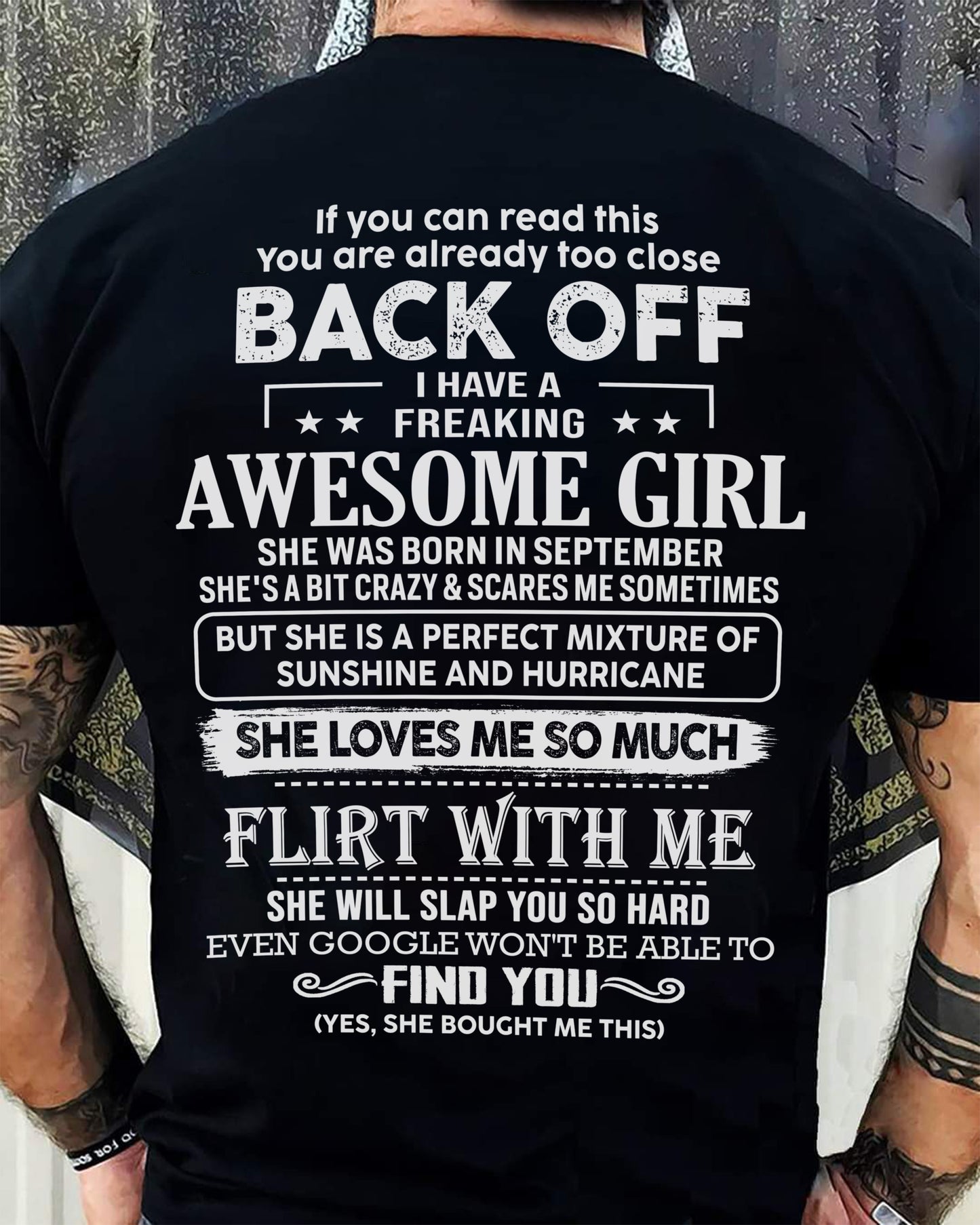 September – Awesome Girlfriend Born In September – Special gift for your Boyfriend – From Wife LUNA09 (SKU06-17-09)