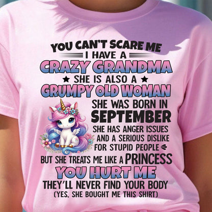 SEPTEMBER - YOU CAN'T SCARE ME - GIFT FROM GRANDMA - LUNA09 (SKU09-106-09)