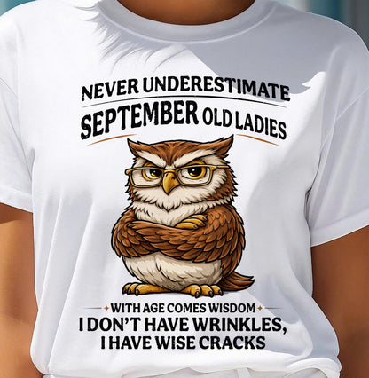 SEPTEMBER SHIRT, With age comes wisdom - FMA LUNA09 (SKU2604-101-09)