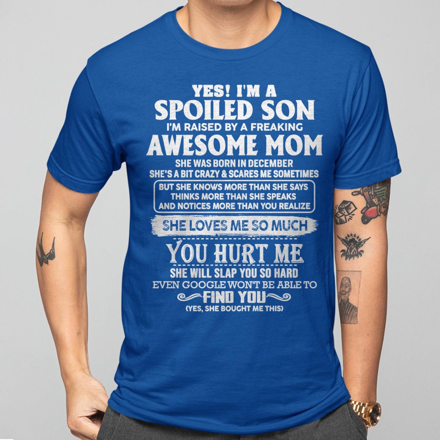 December - Awesome Mom - Perfect Gift For Son From Mom - LUNA12 (SKU05-47-12)