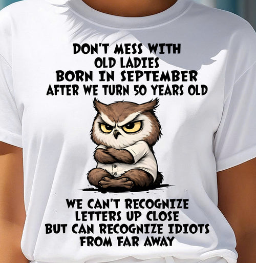 SEPTEMBER SHIRT, RECOGNIZE IDIOTS FROM FAR AWAY - FMA LUNA09 (SKU2604-76-09)
