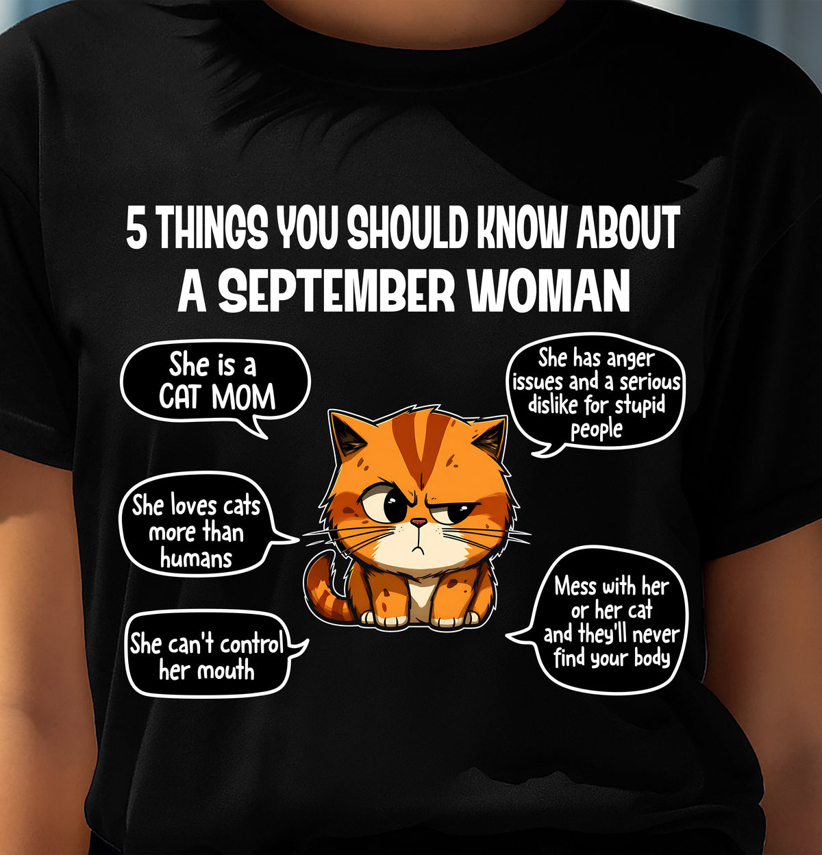 SEPTEMBER SHIRT, 5 THINGS YOU SHOULD KNOW ABOUT THIS WOMAN - LUNA09 (SKU2604-312-09)