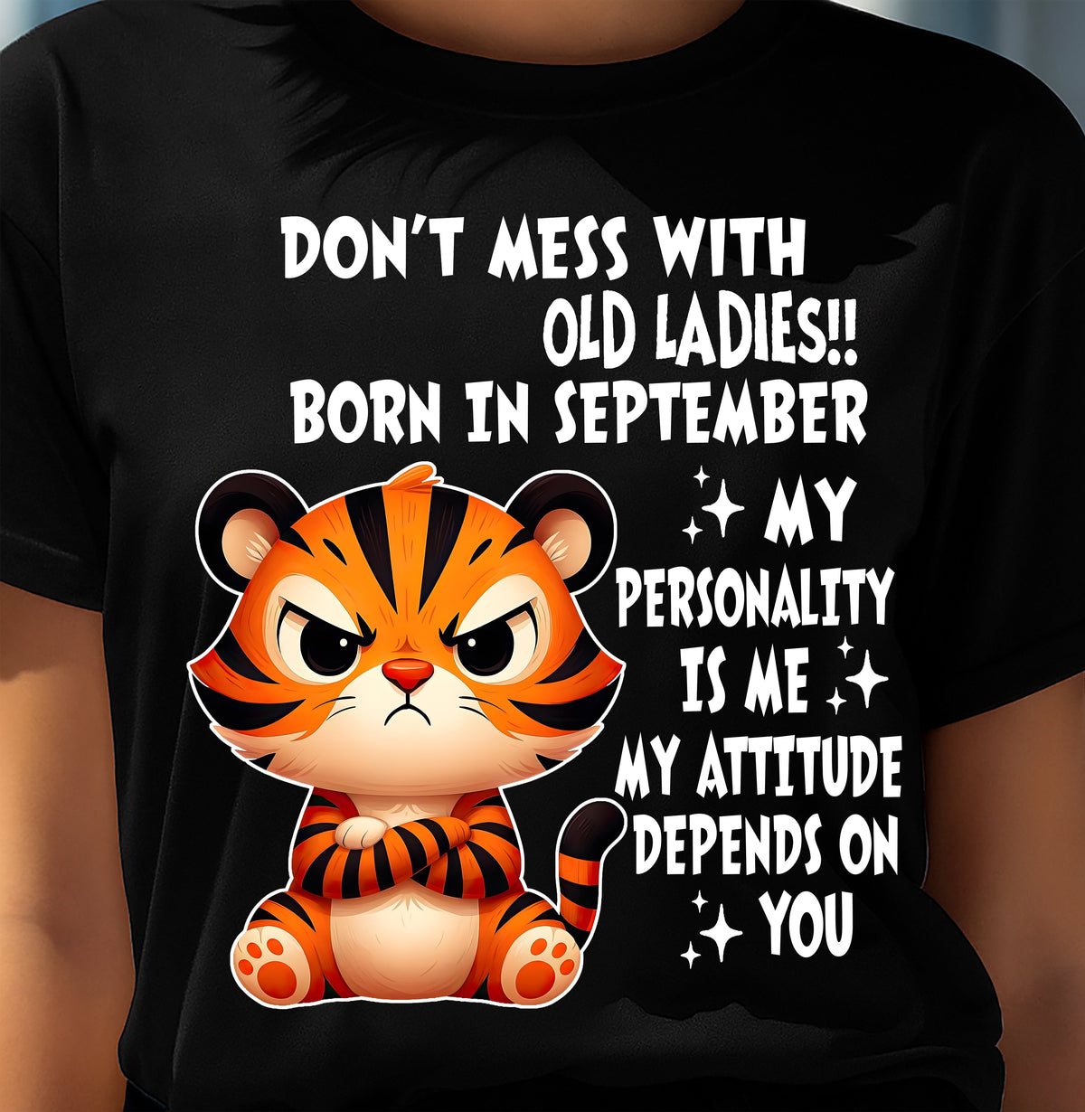 SEPTEMBER SHIRT, MY ATTITUDE DEPENDS ON YOU - FMA LUNA09 (SKU2604-60-09)