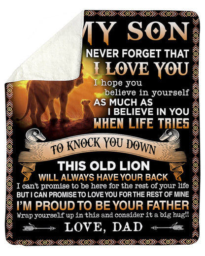 Special Gift For Your Son Blanket - From Dad