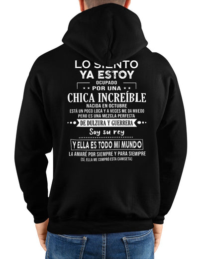 Lo siento chicas, ya estoy pillado - Mi novia está un poco loca y es adorable - Regalo especial para tu novio o esposo - (LUNA04-156-10) - SNOW10