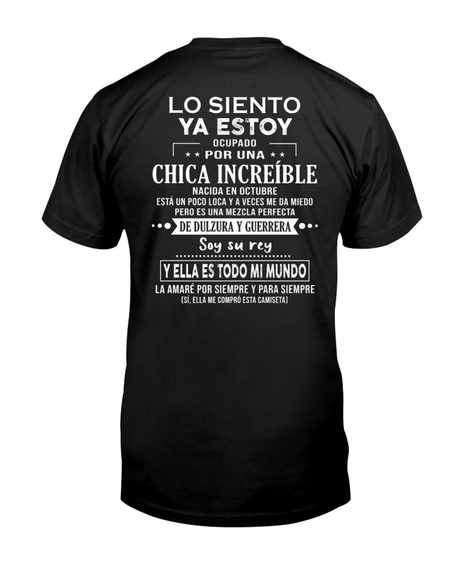 Lo siento chicas, ya estoy pillado - Mi novia está un poco loca y es adorable - Regalo especial para tu novio o esposo - (LUNA04-156-10) - SNOW10