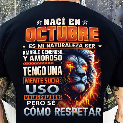 OCTUBRE - MENTE SUCIA PERO SÉ RESPETAR - REGALO DE CUMPLEAÑOS PARA HOMBRES - LUNA10sp (SKU10-68-10)