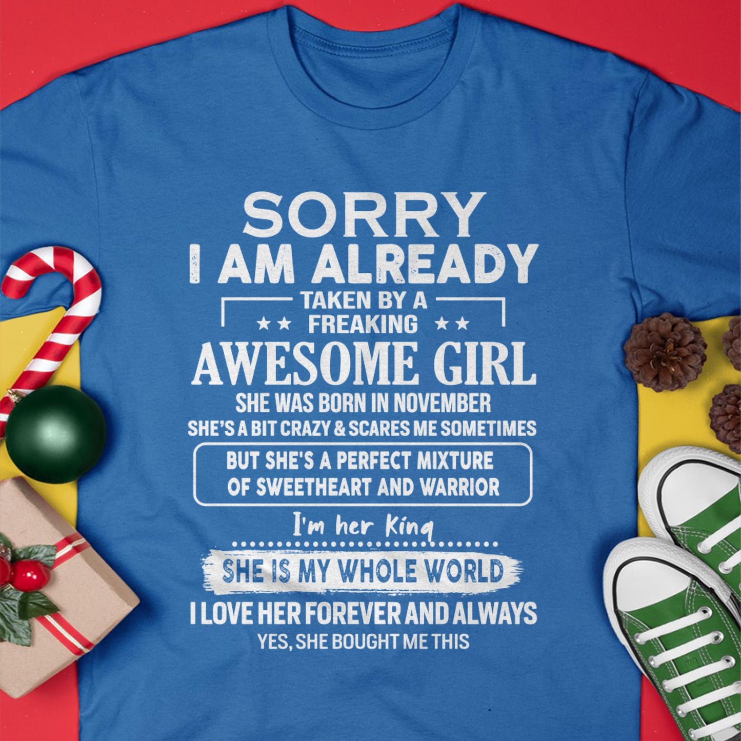 November - Awesome Girl - Perfect Gift For Your Boyfriend, Husband From Wife - LUNA11 (SKU04-86MT-11)