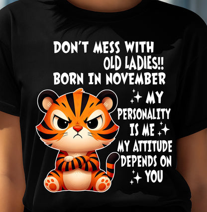 NOVEMBER SHIRT, MY ATTITUDE DEPENDS ON YOU - FMA LUNA11 (SKU2604-60-11)