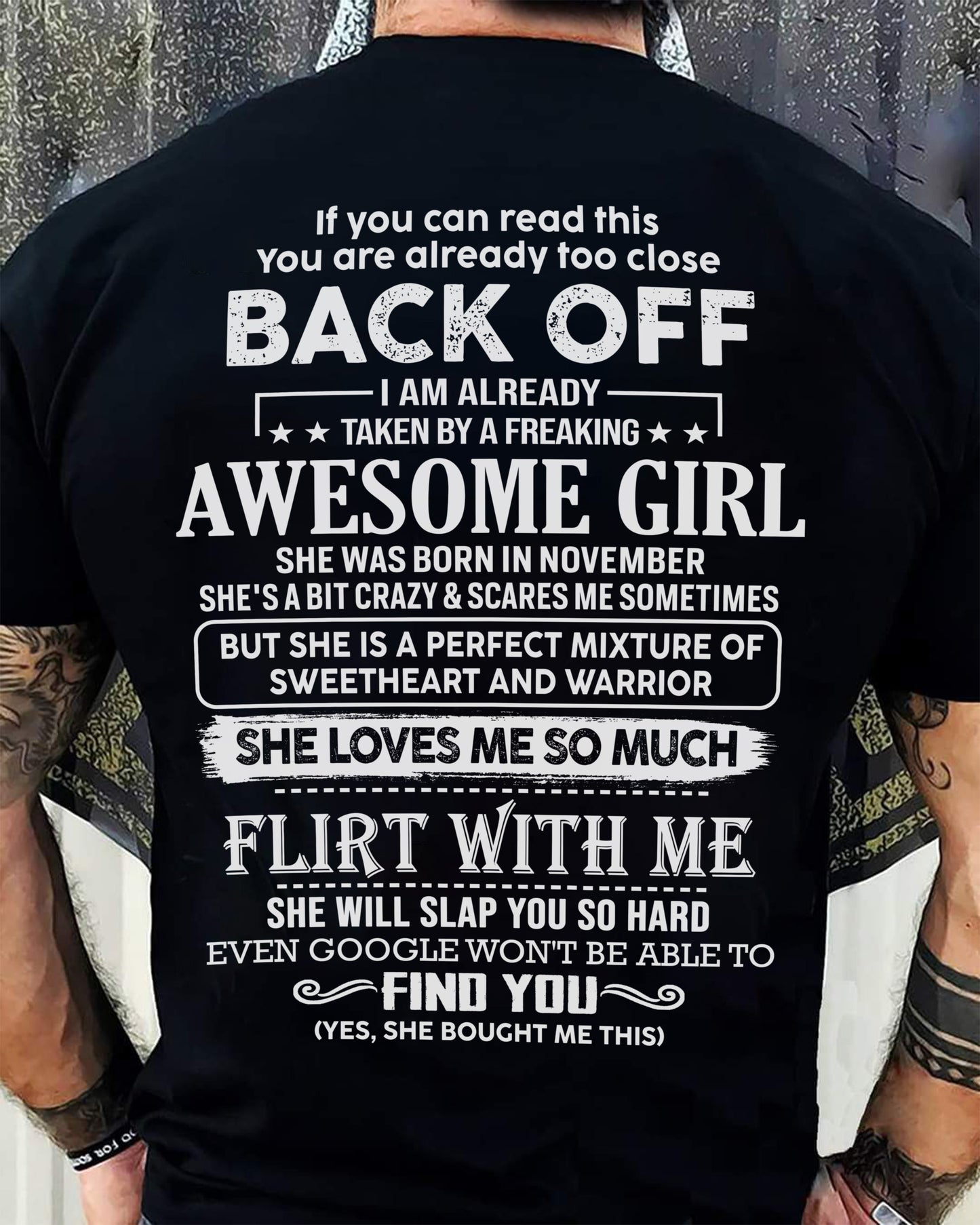November – Awesome Girlfriend Born In November – Special gift for your Boyfriend – From Wife LUNA11 (SKU06-25-11)