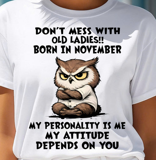 NOVEMBER SHIRT, MY ATTITUDE DEPENDS ON YOU - FMA LUNA11 (SKU2604-58-11)