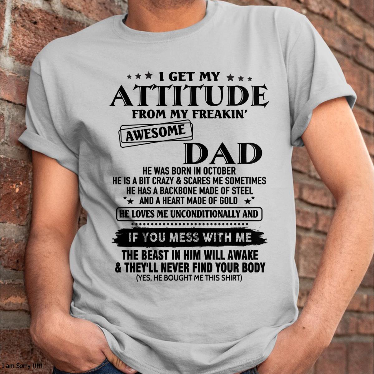 October - Gift For Son and Daughter From Dad - LUNA10 - (SKU-TDADC-10)