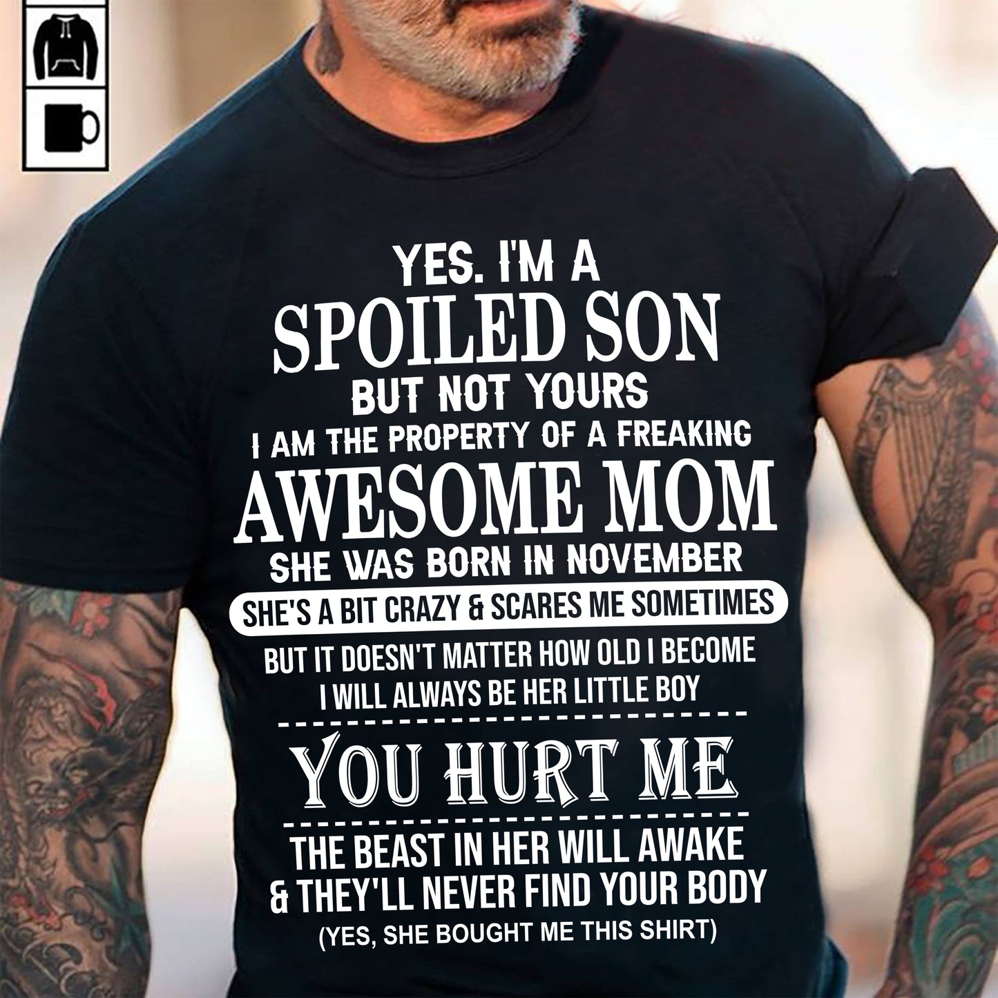 November - Awesome Mom Born In November - Special gift for Son From Mom - LUNA11 (SKU10-45-11)