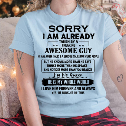 Awesome Guy - Perfect gift for your girlfriend or wife from husband - LUNA00 (SKUT08-11-00)