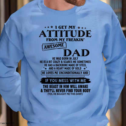 July - Gift For Son and Daughter From Dad - LUNA07 - (SKU-TDADC-07)