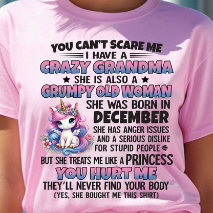 DECEMBER - YOU CAN'T SCARE ME - GIFT FROM GRANDMA - LUNA12 (SKU09-106-12)
