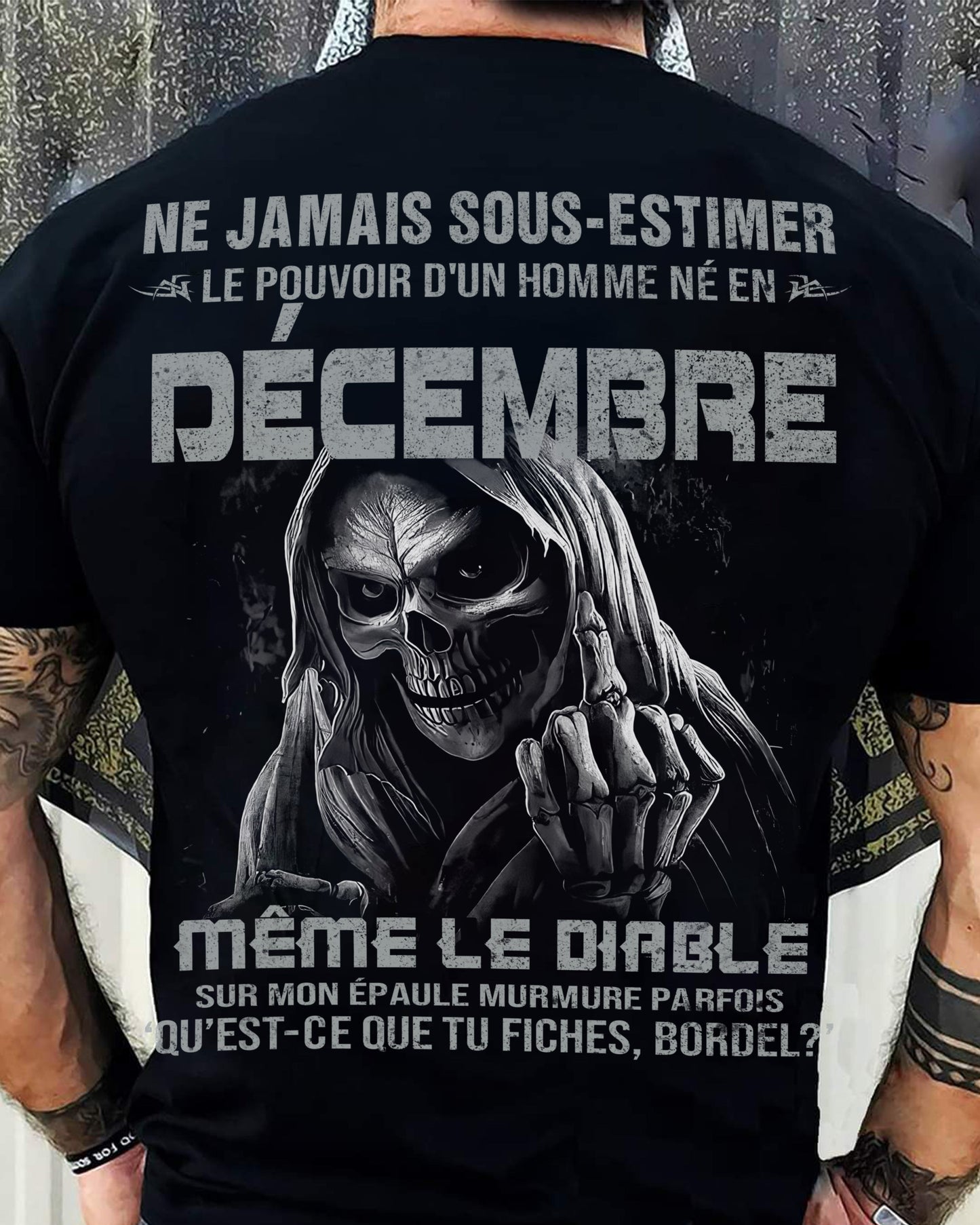 NE JAMAIS SOUS-ESTIMER LE POUVOIR D'UN HOMME NÉ EN DÉCEMBRE Fr12 male (SKU08-61-12)