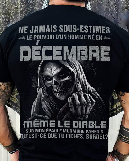 NE JAMAIS SOUS-ESTIMER LE POUVOIR D'UN HOMME NÉ EN DÉCEMBRE Fr12 male (SKU08-61-12)