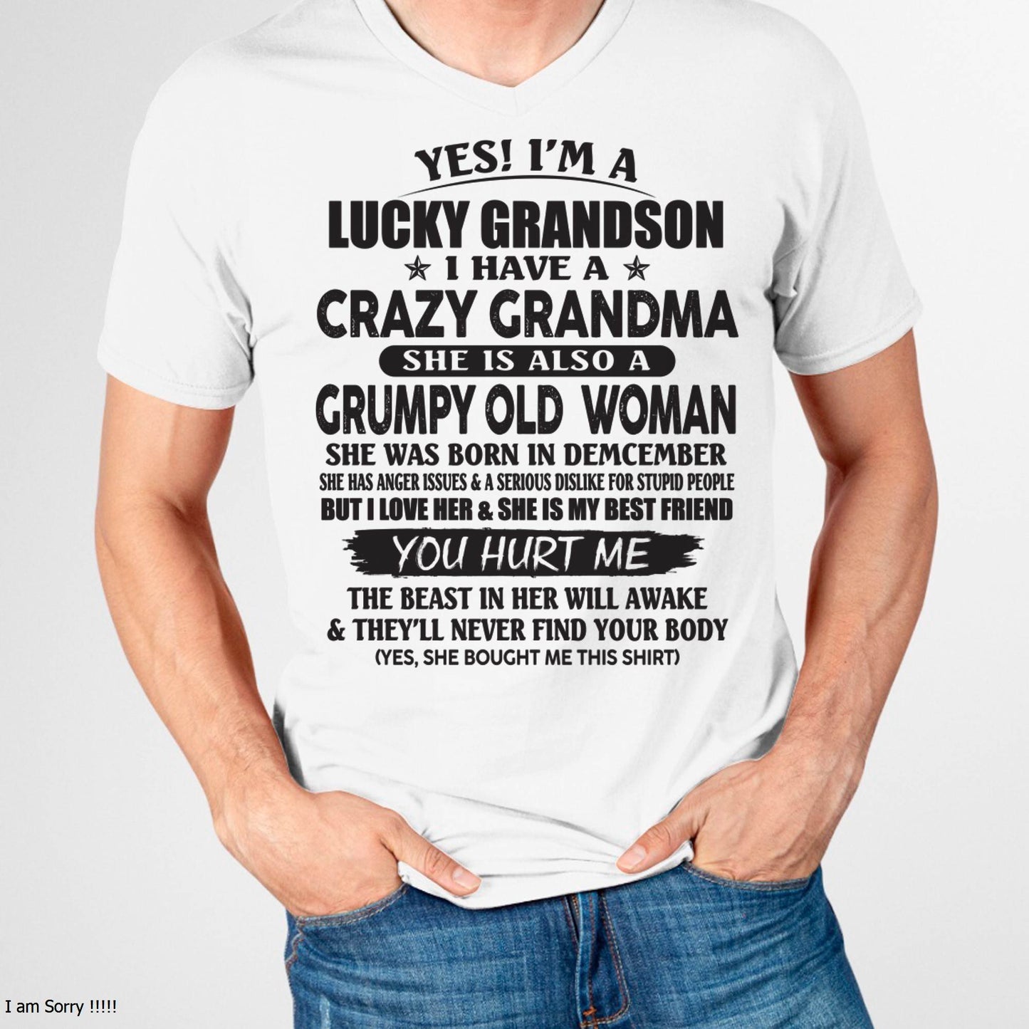 DECEMBER - LUCKY GRANDSON OF CRAZY GRANDMA -  FROM GRANDMA - LUNA12 (SKU10-173-12)