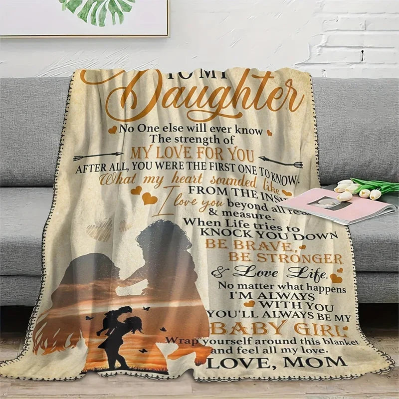 BLANKET FOR DAUGHTER – COMFORT & WARMTH GIFT FROM MOM