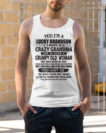 MAY - LUCKY GRANDSON OF CRAZY GRANDMA -  FROM GRANDMA - NINA05 (SKU10-173-05)