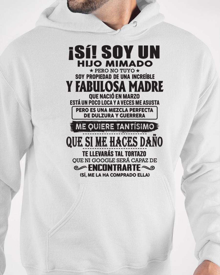 Madre increíble nació en marzo – Regalo especial para hijo – T03 (SKU06-12)