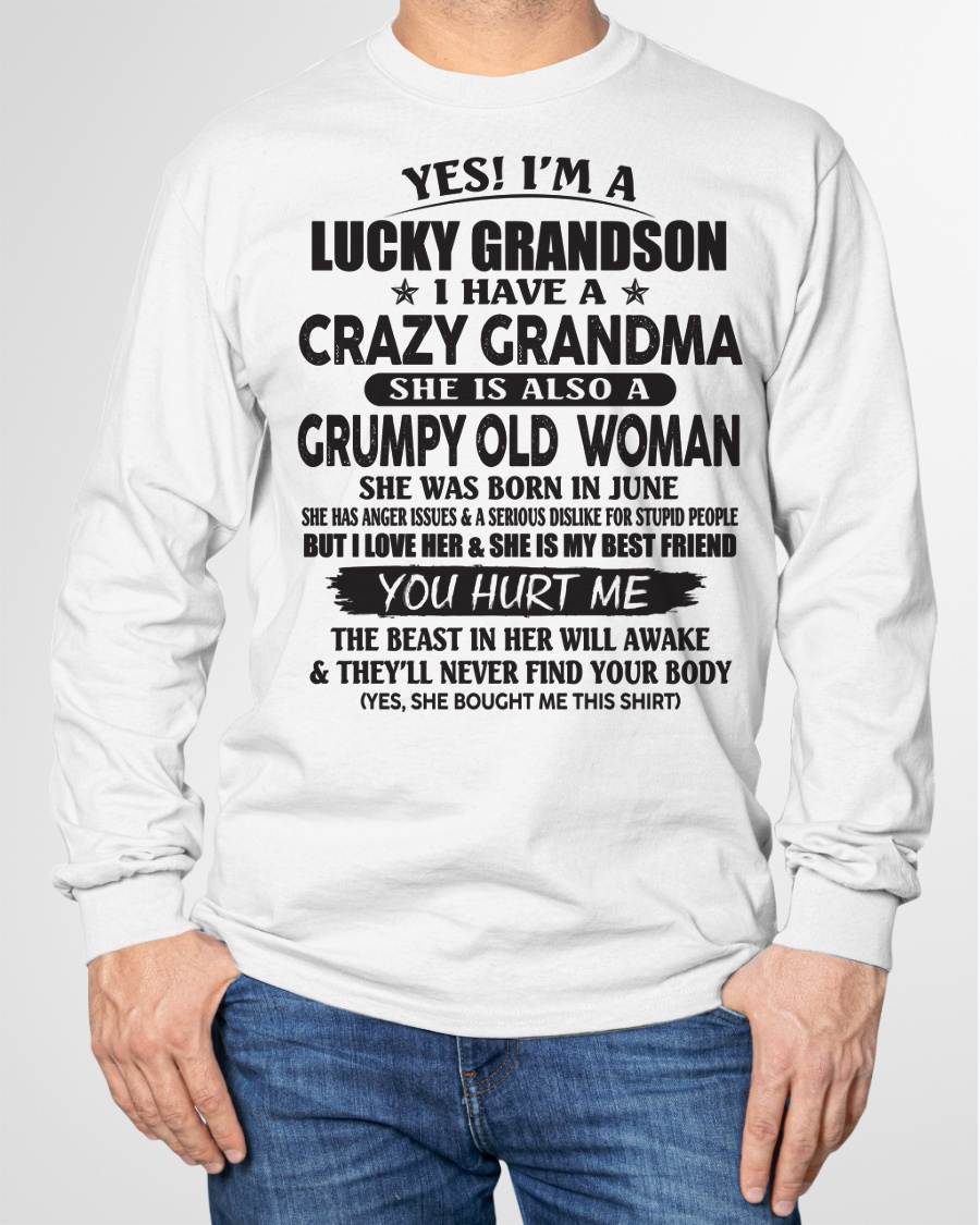 JUNE - LUCKY GRANDSON OF CRAZY GRANDMA -  FROM GRANDMA - NINA06 (SKU10-173-06)