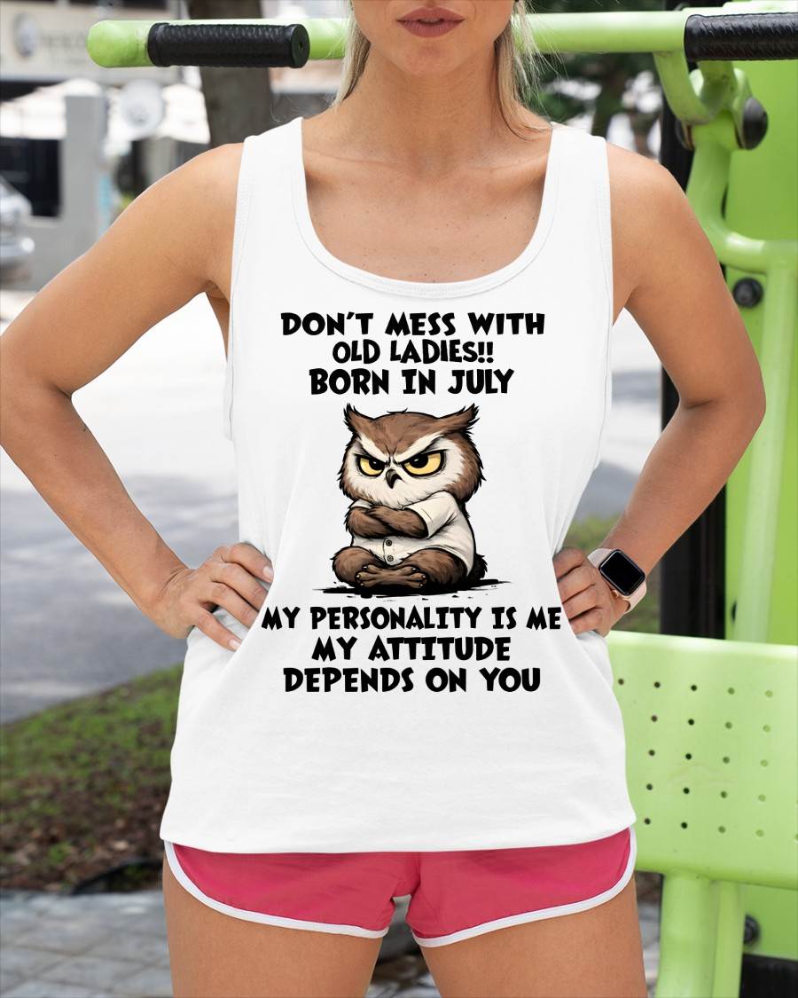 JULY SHIRT, MY ATTITUDE DEPENDS ON YOU - FMA LUNA07 (SKU2604-58-07)