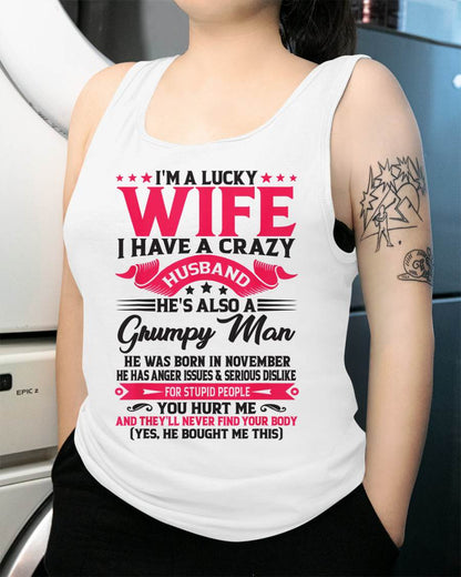 NOVEMBER - TO MY WIFE - I'M A LUCKY WIFE - GIFT FROM HUSBAND - LUNA11 (SKU10-136-11)