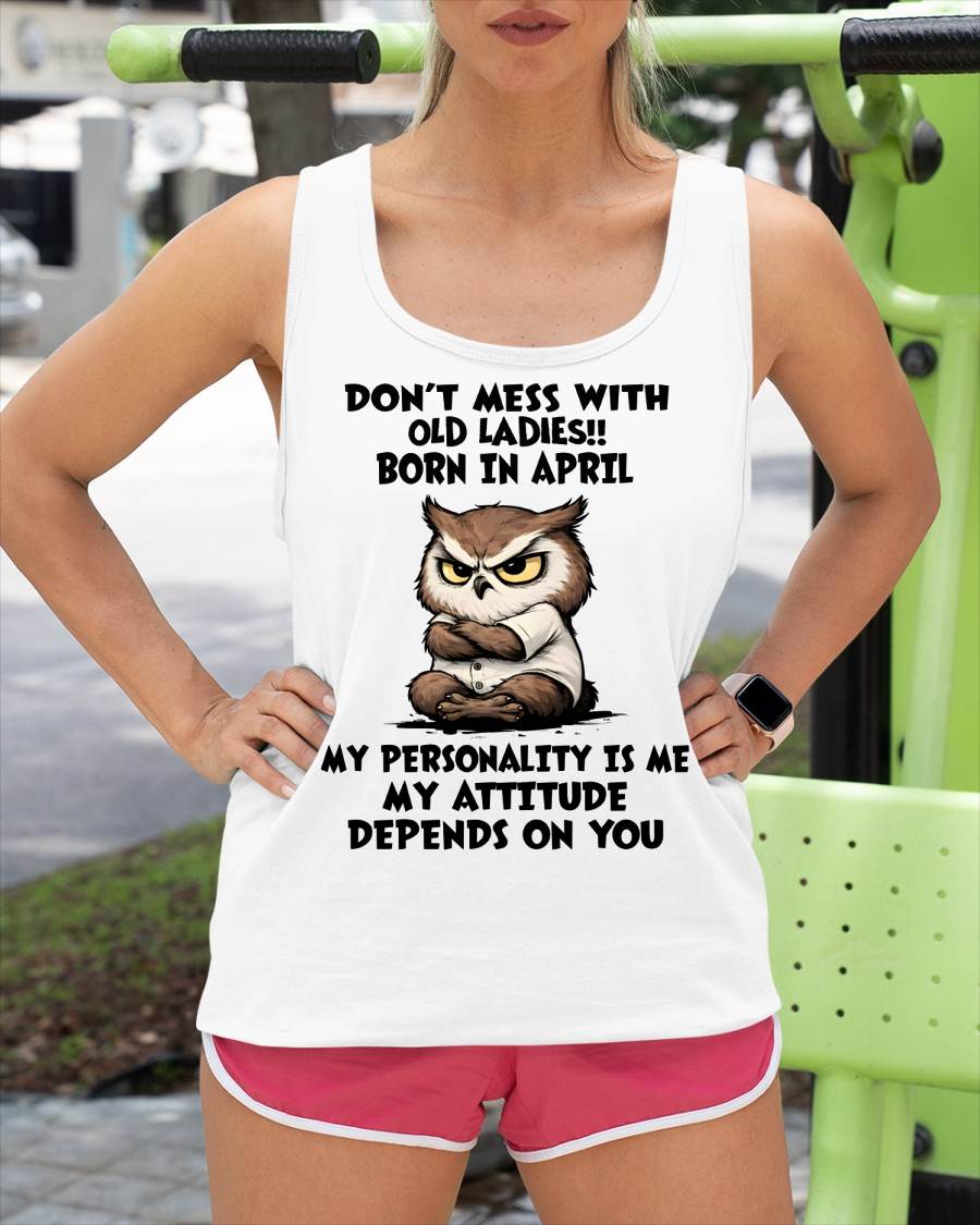 APRIL SHIRT, MY ATTITUDE DEPENDS ON YOU - FMA LUNA04 (SKU2604-58-04)