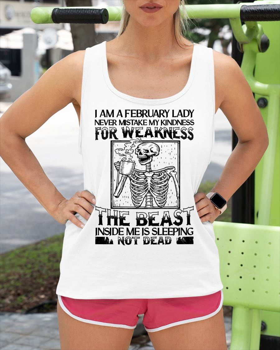 FEBRUARY SHIRT, THE BEAST INSIDE ME IS SLEEPING NOT DEAD - FMA LUNA02 (SKU2604-158-02)