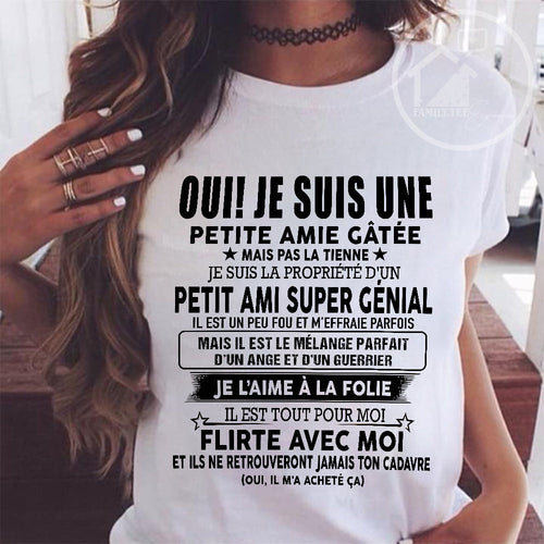 UN T-SHIRT MAGNIFIQUE POUR VOTRE FEMME - CADEAU DE LA PART DE SON MARI - frSNOW00 (SKUUP-05)