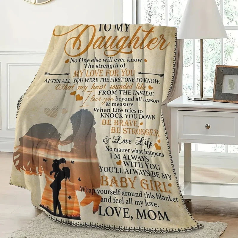 BLANKET FOR DAUGHTER – COMFORT & WARMTH GIFT FROM MOM