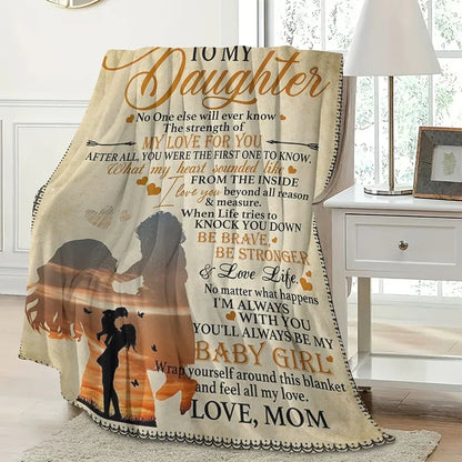 BLANKET FOR DAUGHTER – COMFORT & WARMTH GIFT FROM MOM