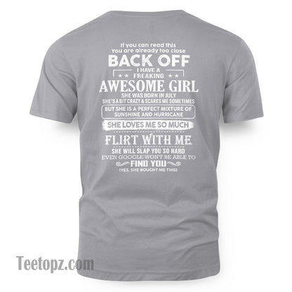 July – Awesome Girlfriend Born In July – Special gift for your Boyfriend – From Wife LUNA07 (SKU06-17-07)